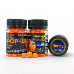 Бойли плаваючі Grandcarp Amino Pop-Up Honey (Мед) mix size 90шт (PUP310)