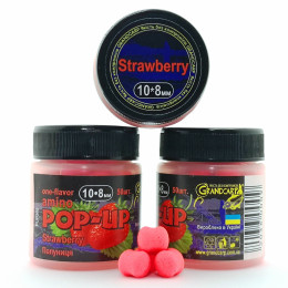 Бойлы Grandcarp Amino POP-UP one-flavor Strawberry (Клубника) 10*8mm 50шт (PUP360)