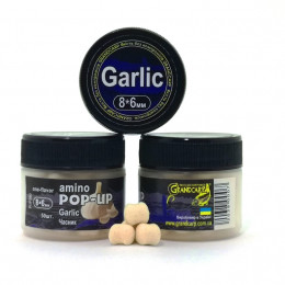 Бойлы Grandcarp Amino POP-UP one-flavor Garlic (Чеснок) 8*6mm 50шт (PUP380)