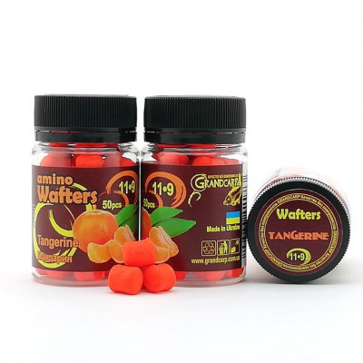 Бойлы Grandcarp Amino Wafters Tangerine (Мандарин) 10*8mm 70шт (WBB032)