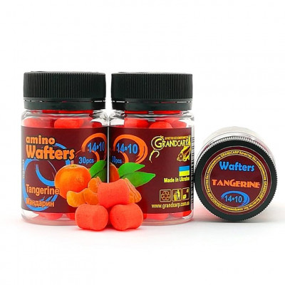 Бойли плаваючі Grandcarp Amino Wafters Tangerine (Мандарин) 14x10mm 30шт (WBB033)