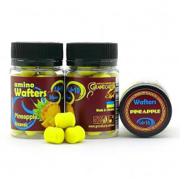 Бойли плаваючі Grandcarp Amino Wafters Pineapple (Ананас) 14x10mm 30шт (WBB039)