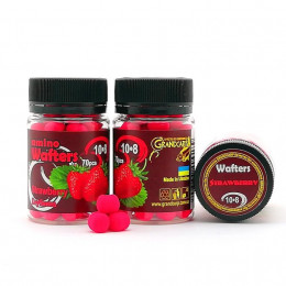 Бойлы Grandcarp Amino Wafters Strawberry (Клубника) 10*8mm 70шт (WBB042)