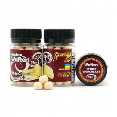 Бойлы Grandcarp Amino Wafters White Chocolate (Белый Шоколад) 10*8mm 70шт (WBB060)