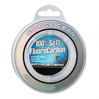 Флюорокарбон Savage Gear Soft Fluorocarbon 50m 0.26mm 4.7kg 10.3Lbs Clear