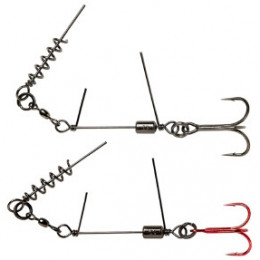 Оснастка Savage Gear SS Corkscrew Stinger 3G 1X #1 35kg Red + BN 2 шт