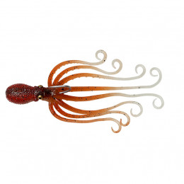 Октопус Savage Gear 3d Octopus 10cm 35g Sinking Brown Glow