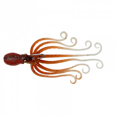 Октопус Savage Gear 3d Octopus 10cm 35g Sinking Brown Glow