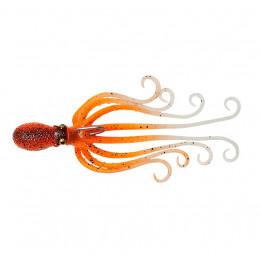 Октопс Savage Gear 3d Octopus 10cm 35g Sinking Uv Orange/Glow