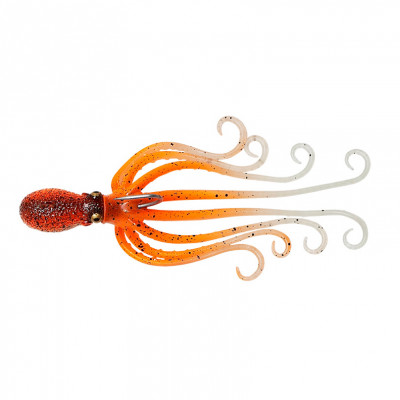 Октопс Savage Gear 3d Octopus 10cm 35g Sinking Uv Orange/Glow