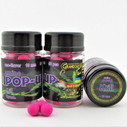 Бойлы Grandcarp Amino POP-UP one-flavor Krill (Криль) 10mm 50шт (PUP065)