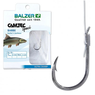 Крючок с поводком Balzer Camtec Barbel hook №8 10шт