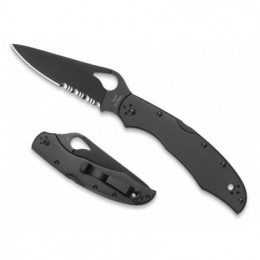 Нож Spyderco Byrd Cara Cara 2 Black полусеррейтор