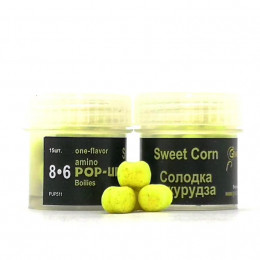 Grandcarp Amino Pop-Ups Sweetcorn (Сладкая кукуруза) 8•6mm 15шт (PUP511)