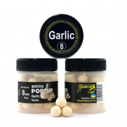 Бойли плаваючі Grandcarp Amino Pop-Up Garlic (Часник) 8mm 50шт (PUP379)