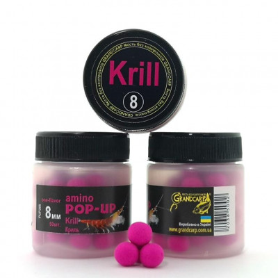 Grandcarp Amino Pop-Ups one-flavor Krill (Криль) 8mm 50шт (PUP385)