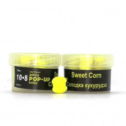 Grandcarp Amino Pop-Ups one-flavor Sweetcorn (Сладкая кукуруза) 10•8mm 15шт (PUP512)