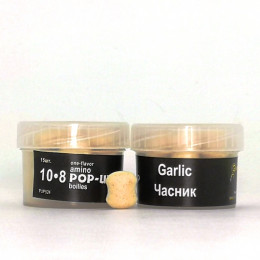 Бойли плаваючі Grandcarp Amino Pop-Up Garlic (Часник) 10x8mm 15шт (PUP524)