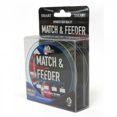 Леска Smart Match & Feeder Sinking 150m 0.153mm 2.1kg темно-зеленый