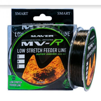 Леска Smart MV-R Low Stretch Feeder Line 300m 0.24mm 5.9kg коричневый