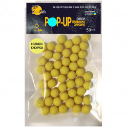 Бойлы Плавающие Флюоро SunFish Pop-Up Сладкая кукуруза 8mm 50шт