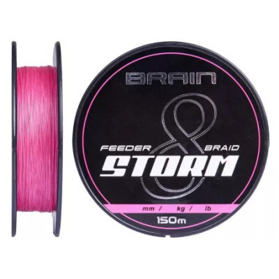 Шнур Brain Storm 8X (pink) 150m 0.10mm 13lb/5.9kg