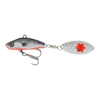 Тейл-спинер Savage Gear 3D Sticklebait Tailspin 80mm 18g Sinking Black Red