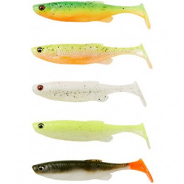 Віброхвост Savage Gear Fat Minnow T-Tail 75mm 5g Darkwater Mix 5шт