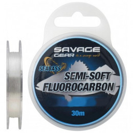 Флюорокарбон Savage Gear Semi-Soft Seabass 30m 0.35mm 6.72kg Clear