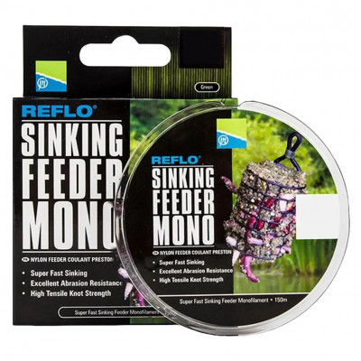 Волосінь Preston Reflo Sinking Feeder Mono 150m 0.18mm 1.81kg коричневий