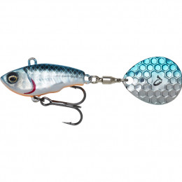 Тейл-спинер Savage Gear Fat Tail Spin 65mm 16g Blue Silver