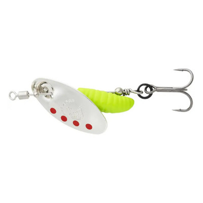 Блесна Savage Gear Grub Spinners #0 2.2g Silver Red Lime