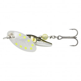 Блесна Savage Gear Sticklebait Spinner #2 7.3g Green Silver Ayu