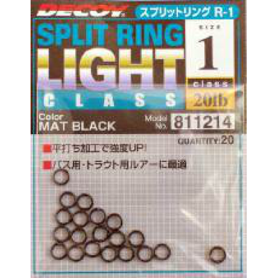 Кольцо заводное Decoy Split Ring 2, 30lb, 20 шт