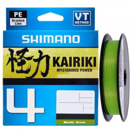 Шнур Shimano Kairiki 4 PE (Mantis Green) 150m 0.06mm 4.4kg