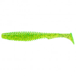 Виброхвост FishUP U-Shad 2.5 #026 Flo Chartreuse/Green 9шт