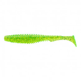 Виброхвост FishUP U-Shad 3 #026 Flo Chartreuse/Green 9шт