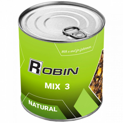 Зерновая смесь Robin Микс 3-х Зерен Натурал 900мл (з/б)