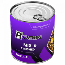 Зерновая смесь Robin Микс 6-ти Зерен Натурал Измельченная 900мл (з/б)