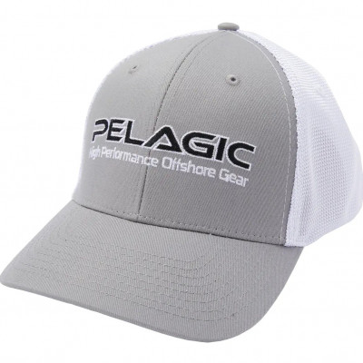 Кепка Pelagic Offshore Low Profile Trucker light gray