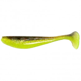 Виброхвост FishUP Wizzle Shad 3 #203 - Green Pumpkin/Flo Chartreuse 8шт