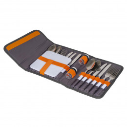 Набір столових приборів Bo-Camp Picnic 16 Pieces 4 Person Grey (7504340)