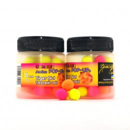 Бойли плаваючі Grandcarp Amino Pop-Up ColorMix Tiger Nut (Тигровий горіх) 8mm 50шт (PUP631)