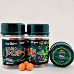 Бойлы Grandcarp Amino Pop-UPs one-flavor Plum (Слива) 14mm 20 шт (PUP006)