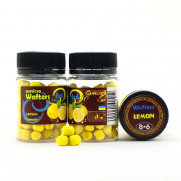 Бойли плаваючі Grandcarp Amino Wafters Lemon (Лимон) 8x6mm 80 шт (WBB120)