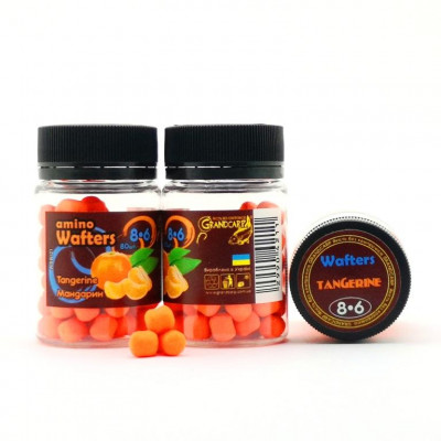 Бойлы Grandcarp Amino Wafters Tangerine (Мандарин) 8•6мм 80 шт (WBB121)