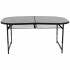 Стіл Bo-Camp Northgate Oval 150x80 cm Black/Grey (1404188)