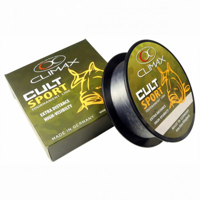 Леска Climax Cult Carp Sport 1000m 0.20mm 3.8kg grey