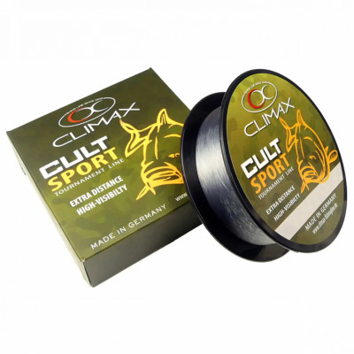 Волосінь Climax Cult Carp Sport 1000m 0.22mm 4.4kg grey