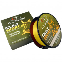 Волосінь Climax Cult Carp Sport 1000m 0.25mm 5.8kg yellow